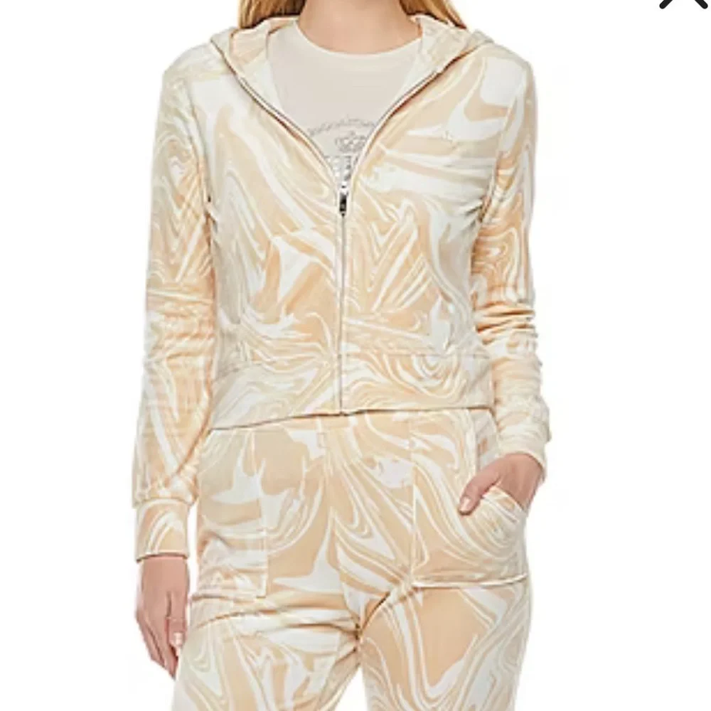 Juicy couture velour swirl full zip hoodie - Picture 1 of 9